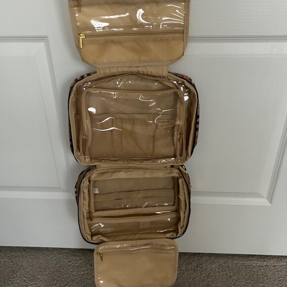 Joy Clean And Chic Expandable Toiletry Case CLASSIC PLAID NWT - Picture 9 of 15